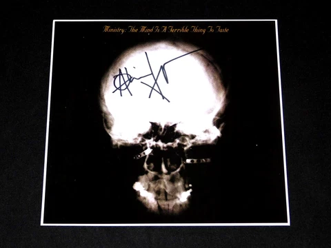 AL JOURGENSEN MINISTRY SIGNED THE MIND IS A TERRIBLE THING TO TASTE 12X12 PHOTO! Cover