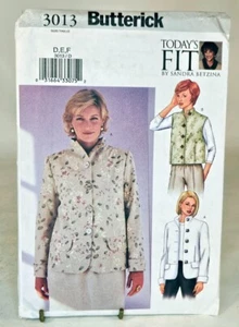 Pattern Misses Petitable Jacket and Vest Bust Size 38-43 Butterick 3013 - Picture 1 of 2