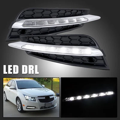 Kit de luz antiniebla/diurna LED DRL OE parachoques + bisel para Chevy Cruze 2011-2016 Foto 1 de 4