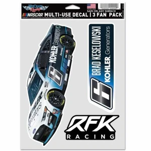 Brad Keselowski 2022 Wincraft #6 Kohler Generators Multi Use Decal Sheet(3Pk) - Picture 1 of 1