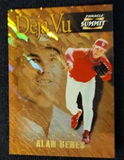 1996 Pinnacle Summit Above & Beyond Refractor #155 Alan Benes vs Andy Benes 