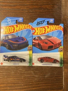 Hot Wheels Lamborghini Reventon 60th Anniversary & Porsche 935 Exotics NEW 2023 - Picture 1 of 5