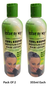 2 X Texture My Way Curl Keeper Moisturizing Hair Lotion 12 Oz/355ml - Picture 1 of 4