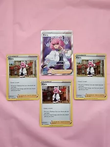 SEALED Pokemon Klara SWSH302 Full Art Promo Pokemon Card + 3 holos - Picture 1 of 4