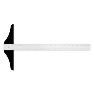 18-inch Non Slip Standard Aluminum T-Square for Art Framing & Drafting Silver - Picture 1 of 6
