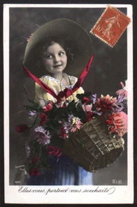 cartolina d'epoca-post card-CHILD ENFANT KIND BAMBINO 185 - Bild 1 von 1