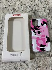 Iphone 11 Supreme Różowe Etui Camo + 1 inne