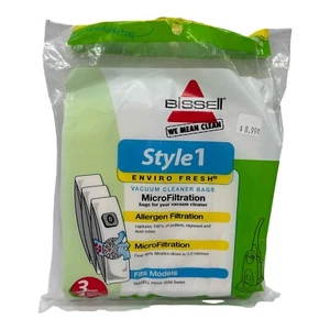 Genuine Bissell Style 1 Vacuum Cleaner Bags 3pk - # 30861 - Picture 1 of 2