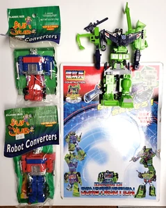 LOTE TRANSFORMADORES TRANSFORMADORES G1 KO POLYFECT DEVASTATOR 2015 OPTIMUS PRIME ROBOT CONVERTIDORES - Imagen 1 de 11