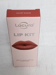 LACURA LIP KIT - MATTE LIQUID LIPSTICK & LIP LINER. 'VELVET SUGAR'. NEW/ BOXED - Picture 1 of 2