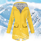 Womens Waterproof Raincoat Ladies Outdoor Wind Rain Forest Jacket Plussize Coat/