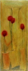 Sophie R. Hallonquist Original oil and encaustic on panel - Picture 1 of 1