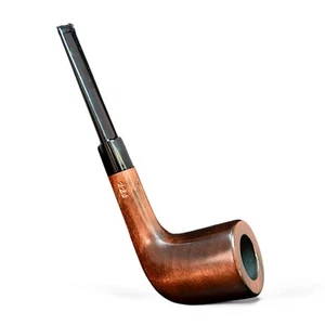 Pipa de tabaco para fumar de madera hecha a mano estilo Sherlock Holmes con grabado personalizado - Imagen 1 de 10