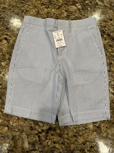 New With Tags - Crewcuts Striped Seersucker Shorts Size 7 - Picture 1 of 2