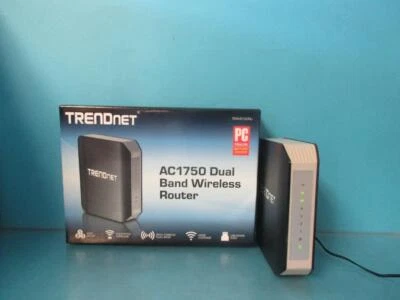 TRENDnet TEW-812DRU AC1750 Dual Band Wireless Router 4 Port Gigabit USB LED - Image 1 of 4