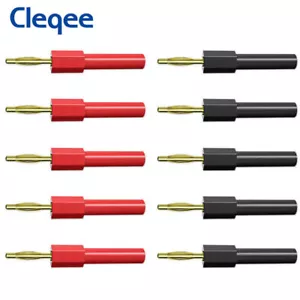 2mm Banana Plug to 4mm Socket Connectors Gold Plated Converter 30V/10A - Picture 1 of 6
