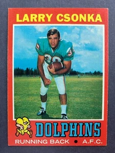 1971 Topps #45 Larry Csonka (Miami Dolphins) HOF! SYRACUSE ORANGE! - Imagen 1 de 2
