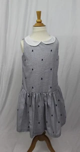 JANIE AND JACK girls dress 8 EMBROIDERED SAILBOAT dress - Picture 1 of 10