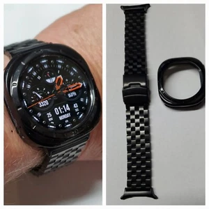 Samsung Galaxy Ultra Watch 7 CUSTOM Ultra SCHWARZ KIT ENGINEER BAND & CASE COVER  - Bild 1 von 11