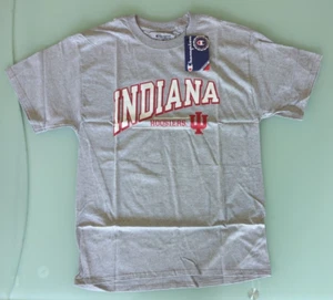 Champion NCAA Indiana Hoosiers Mens Short Sleeve T-Shirt Sz M Gray NWT - Picture 1 of 7