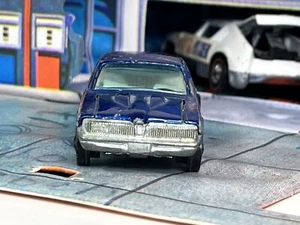 🔥🔥Hot Wheels Redline Custom Cougar 1967 Blue/white HK Org Ownr Free Shipping - Picture 1 of 6