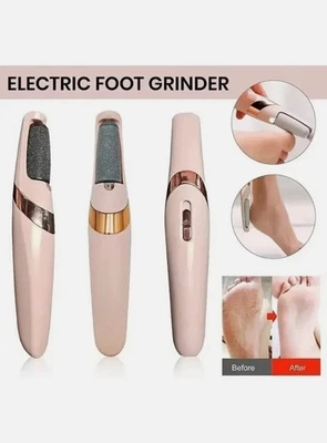 Moedor de pés elétrico pele morta pedicure automático recarregável pés de rolo Pedi - Imagem 1 de 4