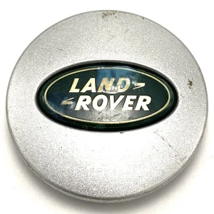 Land Rover Silver & Green Wheel Center Cap 2.5" Diameter P/N RRJ500030XXX - Picture 1 of 5