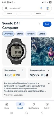 Suunto D4F Freedive Computer Uhr - Bild 1 von 4