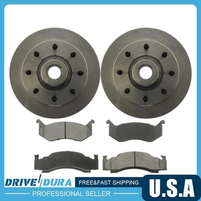 Front Disc Brake Rotors and Brake Pads Kit for Dodge B250 Dodge B2500 - Image 1 of 4