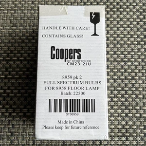 Coopers 8959 Full Spectrum Replacement Bulbs for 8958 Floor Lamp, Pack of Two. - Picture 1 of 6