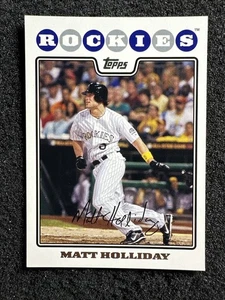Matt Holliday #400 2008 Topps cantidad de béisbol Colorado Rockies - Imagen 1 de 2
