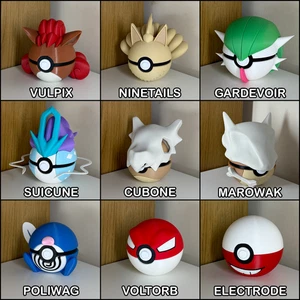 Character Pokeball Collection 91-135 - Designed by N3D - 3D Printed - Picture 1 of 2