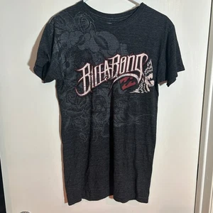 T-shirt grafica Billabong uomo piccola aquila riciclata tri-miscela grigio casual top - Foto 1 di 3