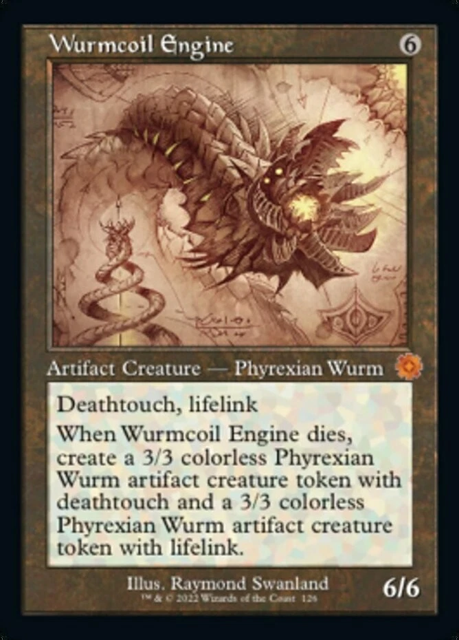 Near Mint x 1 Wurmcoil Engine - Retro Schematic The Brothers' War Retro Artifact - Image 1 of 1