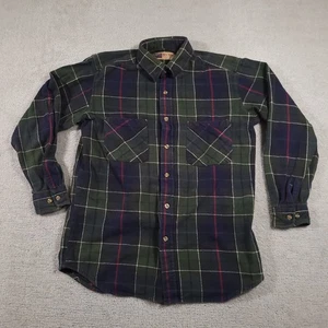 Vintage Big Mac Flannel Shirt Mens Medium Tall Plaid Long Sleeve Button Up - Picture 1 of 13
