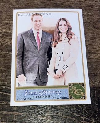 2011 Topps Allen & Ginter #293 Royal Wedding Prince William Kate Middleton - Image 1 of 2