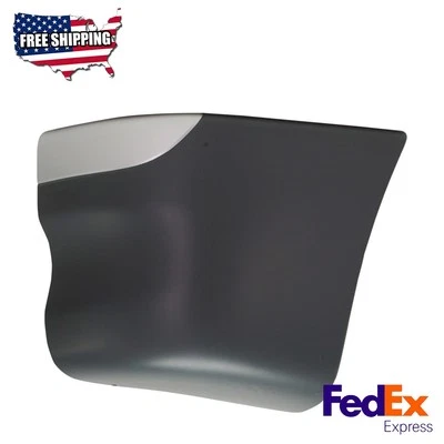 Extremo de parachoques delantero negro y plateado lado del conductor para Freightliner Columbia 02-11 Foto 1 de 4