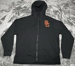 Nike Hoodie Herren Größe Large USC Trojaner durchgehender Reißverschluss schwarz University - Bild 1 von 6