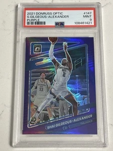 2021-22 Panini Donruss Optic - Shai Gilgeous-Alexander #147 Viola Prizm PSA 9 - Foto 1 di 2