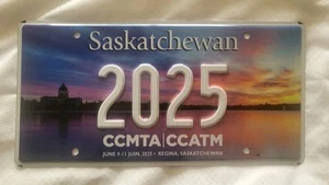 2025 CCMTA License Plate Saskatchewan - Picture 1 of 1