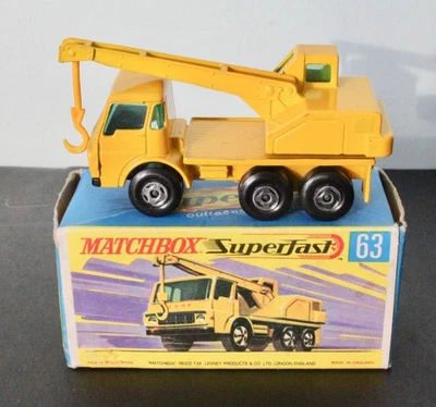 Matchbox Superfast No. Camión grúa Dodge 63 casi nuevo y en caja 1970 Foto 1 de 4