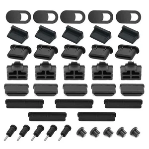 Silicone Dust Cover Pack for USB Ports on For Laptops and Mobile Devices - Afbeelding 1 van 20
