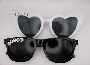 Bride Groom Sunglasses - Wedding Photos , Honeymoon Photos - Picture 1 of 2