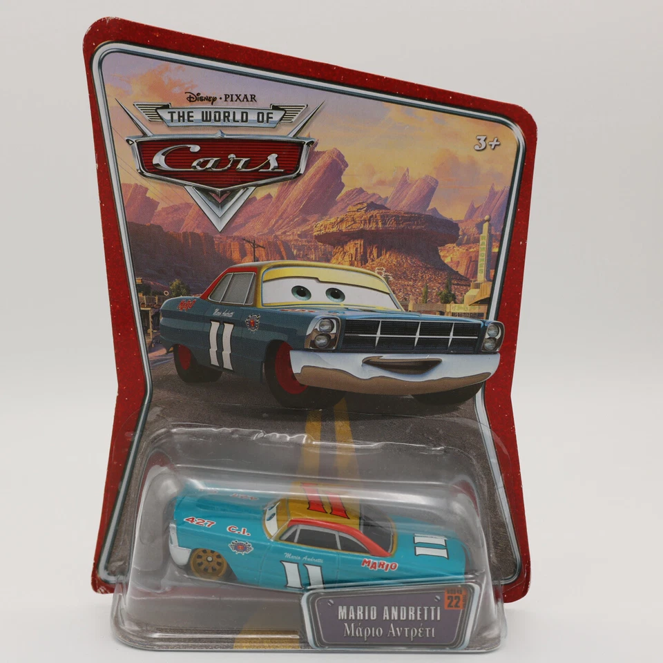 Mario Andretti - Cars - Die cast Scala 1:55 - Disney Pixar - 1V - Immagine 1 di 1