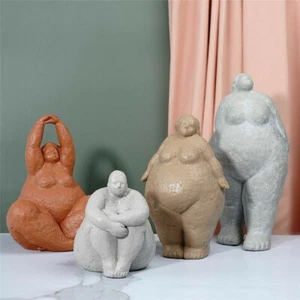 Fat Lady Ornaments Large Figurine Woman Figure Sculptures Home Decoration Gift - Picture 1 of 14