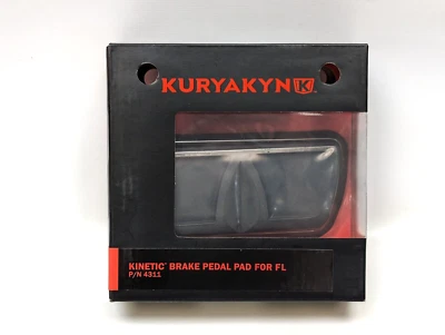 Pastilla de pedal de freno cinética Kuryakyn 4311 negra brillante para Harley Touring Softail Foto 1 de 2