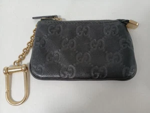 GUCCI Münzetui mit Schlüsselring schwarz - Bild 1 von 10