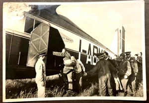 Postal con foto real Firenzi Italia embarque Mussolini Ford Trimotor ENVÍO GRATUITO - Imagen 1 de 2