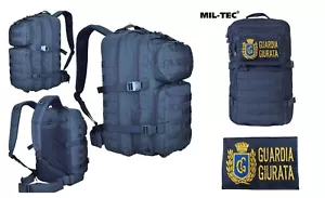 Zaino Operativo OP ASSAULT Blu Navy MilTec con Patch Guardie giurate GPG IPS Art - Foto 1 di 3
