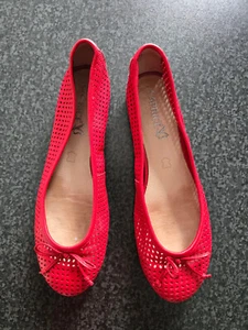 Caprice Klassischer Ballerina Echtleder Rot Gr. 40 guter Zustand NP 79,95 € - Bild 1 von 8